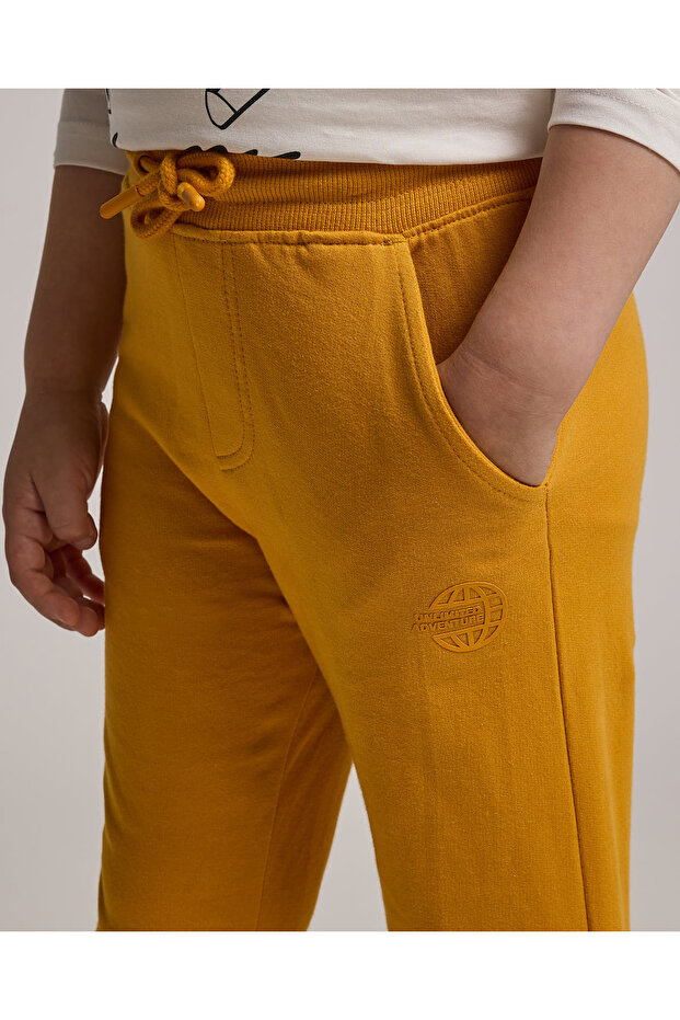 Solid Joggers with Drawstring Waist - 5