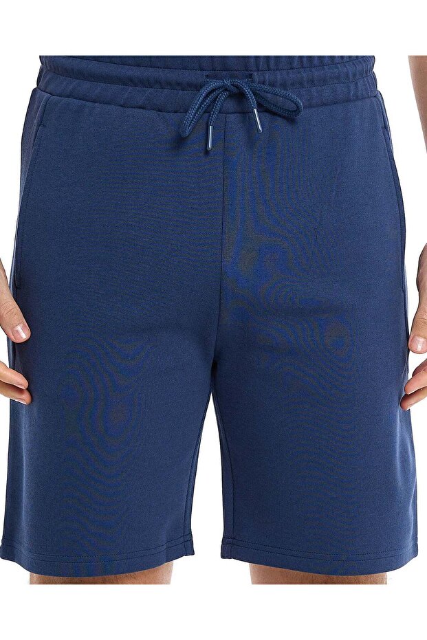 Knitted Shorts with Drawstring Waist - 5