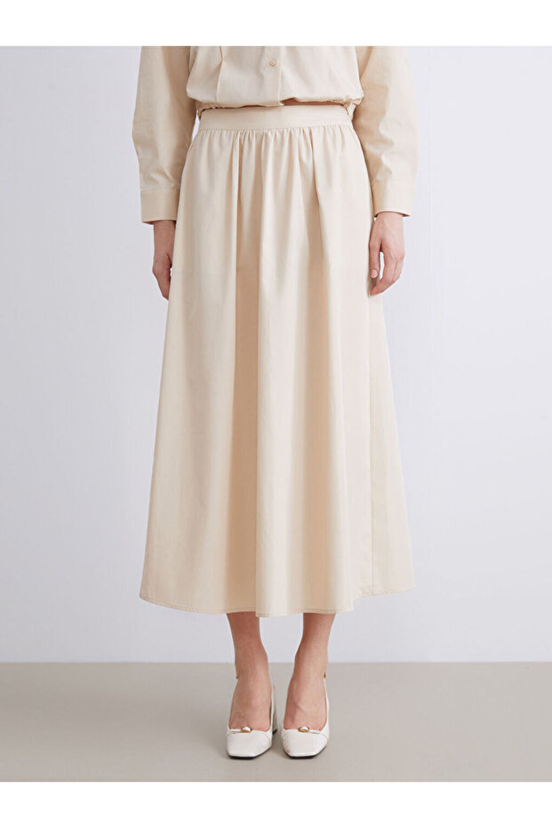 Sparkling Choices from Shining Store |   Elastic Waist Pleated Skirt - 4