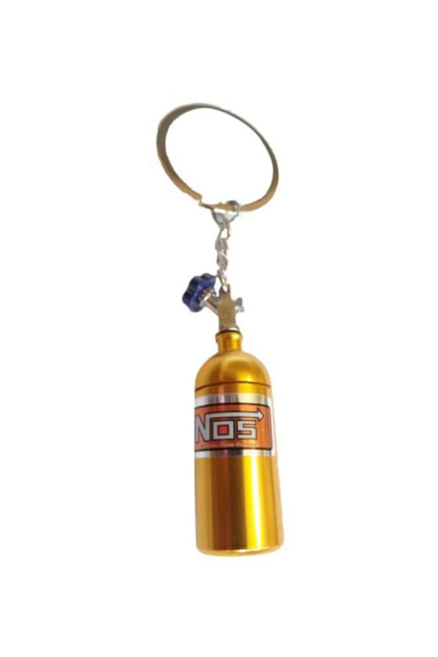 Keychain In The Form Of Nitrogen Tube Of Zinc Golden Color Item No 679 3