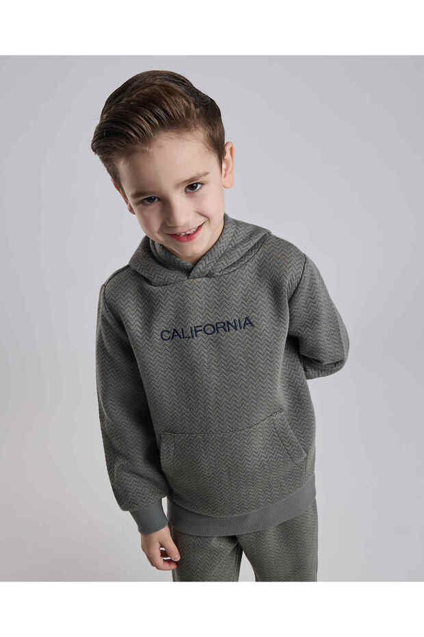 مجموعة ملابس منقوشة بغطاء للرأس - 2