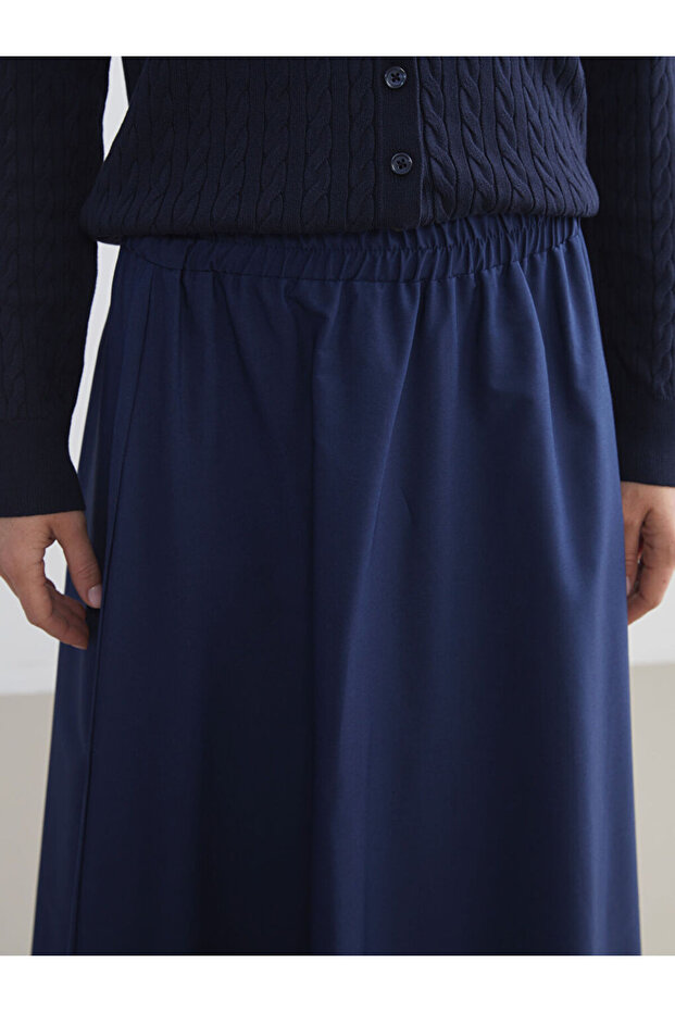 Create Your Style from Uzg Store |   Elastic Waist Flared Skirt - 3