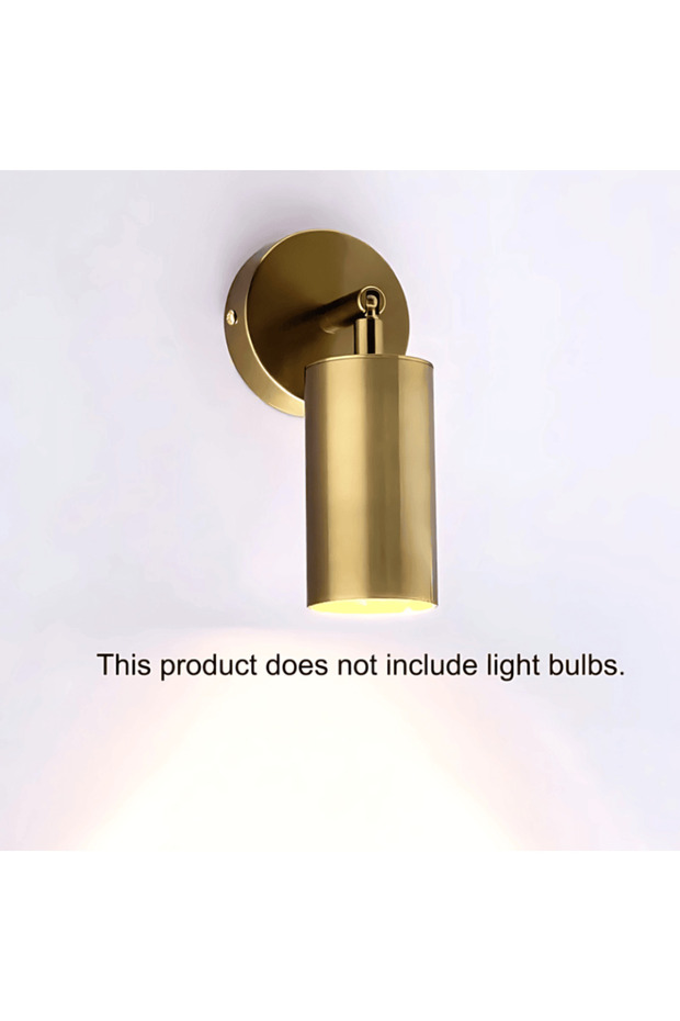 مصباح حائط حديث قابل للتعديل باللون الذهبي، E27 - 4