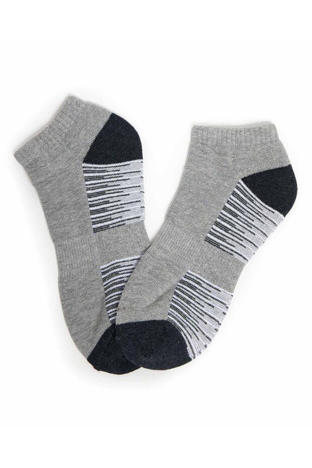 3 Pack Patterned Ankle Socks - 4