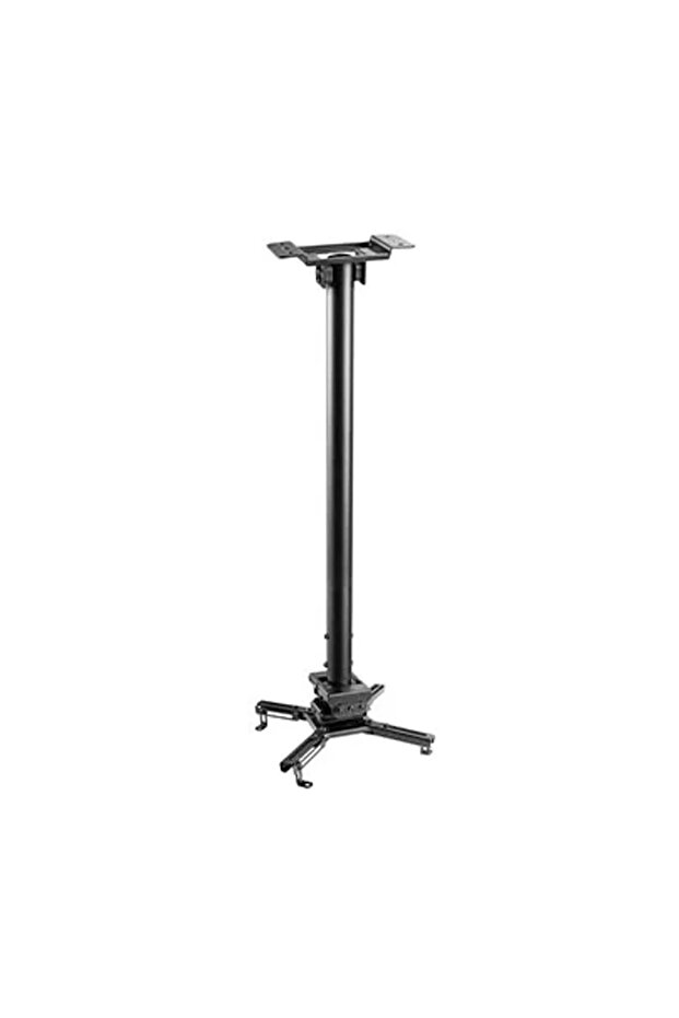 Skill Tech SH 08PB Heavy-Duty Projector Ceiling Mount – Adjustable 745–1145mm, 35kg Load – Black
