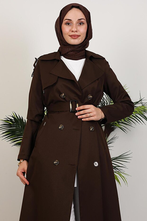 Mari Trençkot Acı Kahve - 6