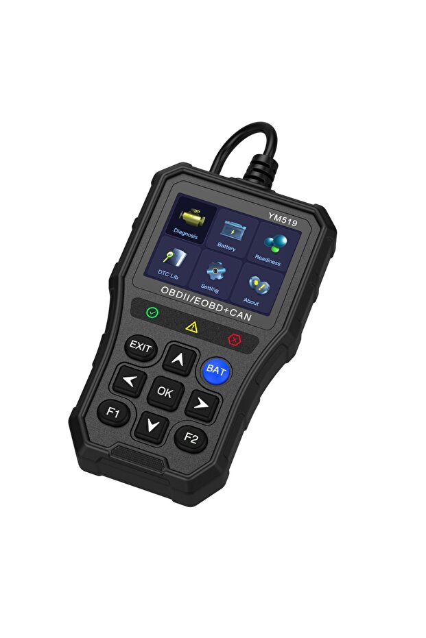 YM519 OBD2 car diagnostic tester, Error reset, Battery test, Engine fault code scanning, - 4