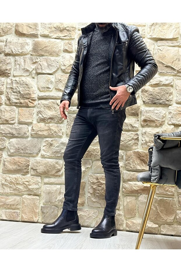 RUNY HAKİKİ DERİ EVA TABAN GÜNLÜK ERKEK BOT - 2