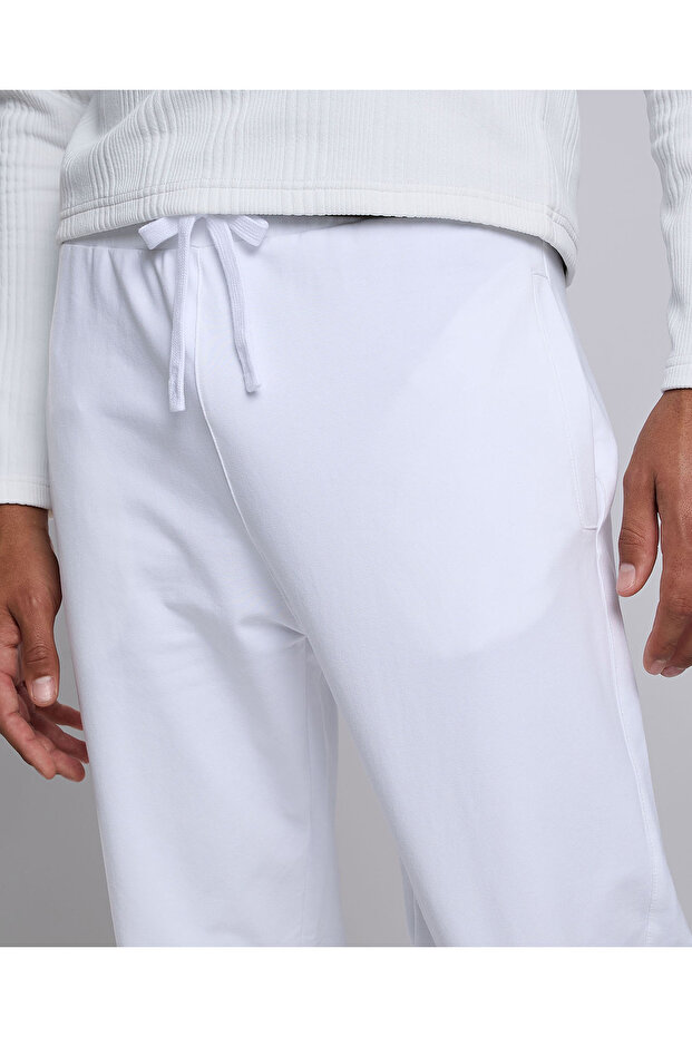 بنطال رياضي سادة مع خصر برباط - 3