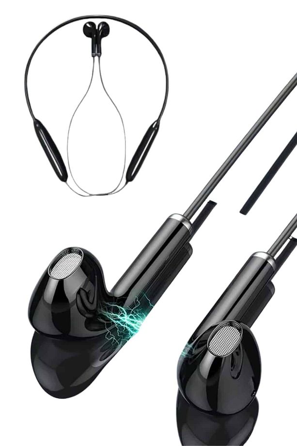 Bluetooth Kulaklık Kablolu Android ve İOS Uyumlu ANC Özellikli 100 saat sarj - 3