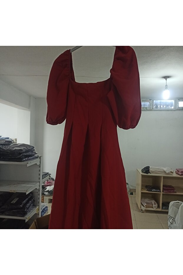 Kısa kollu mini elbise - 1