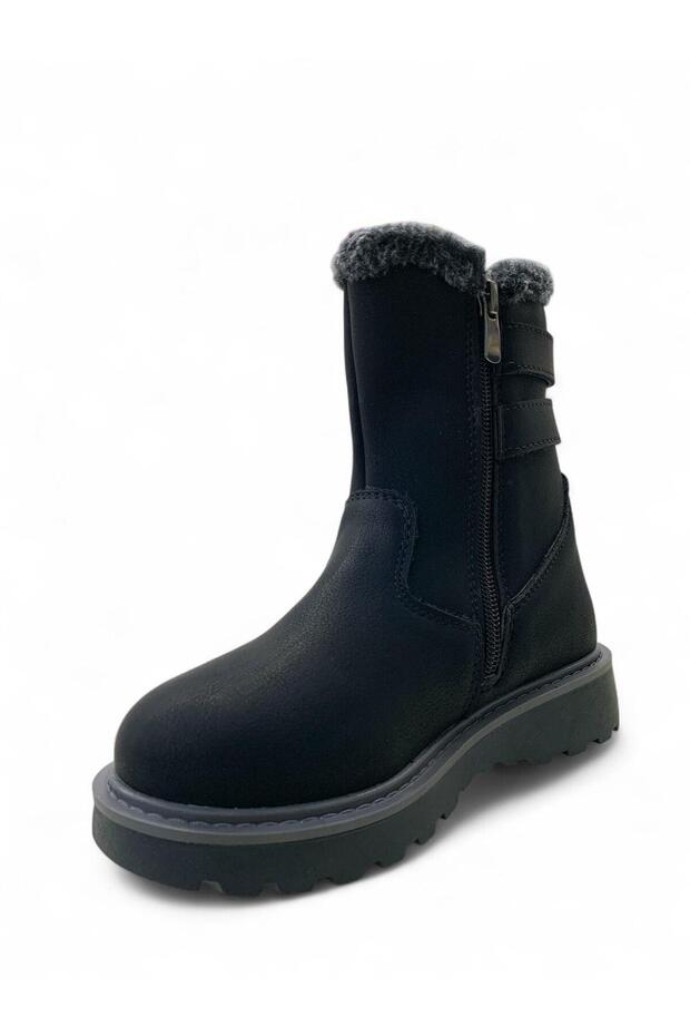 Buckle Kız Çocuk Siyah Bot - 3
