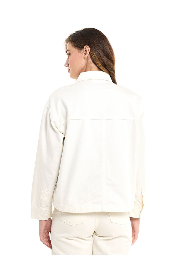 Solid Jacket with Button Closure - 3
