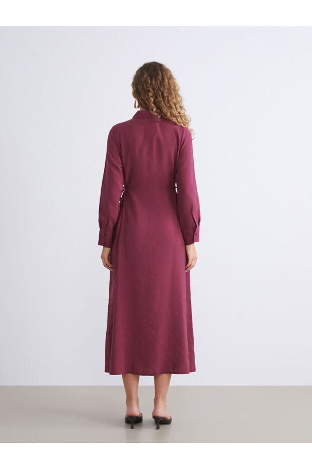 Stilinizi Bize Bırakın | Modal Karışımlı Gömlek Elbise - 8