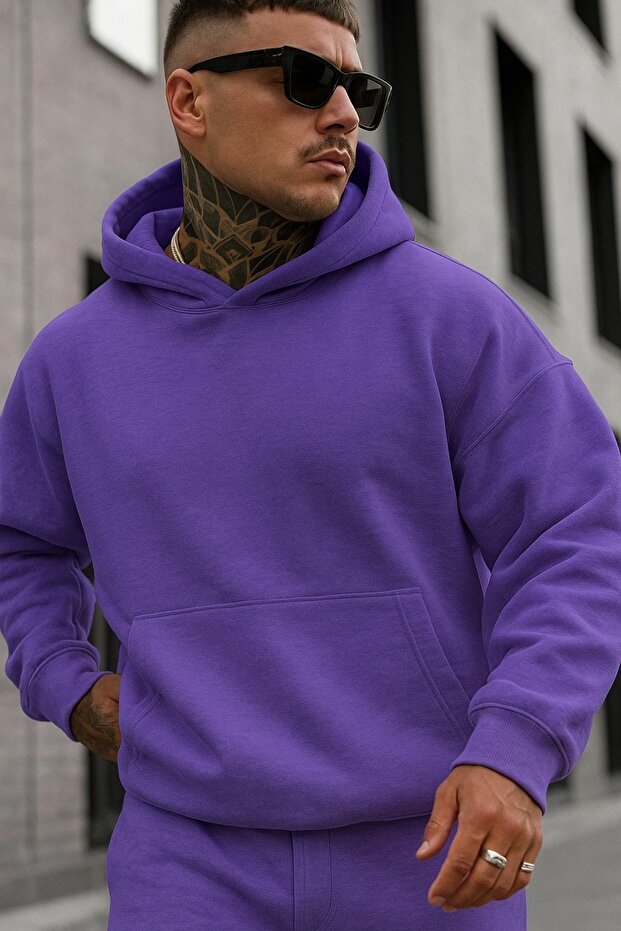 Plain Color Unisex Sweatshirt