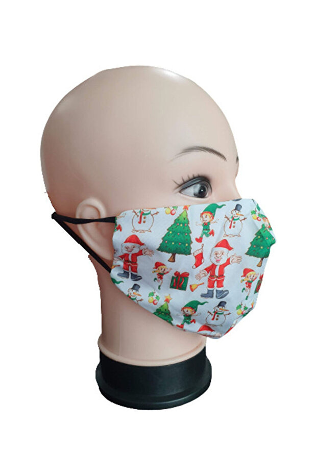 Christmas Printed Snowy Face Mask