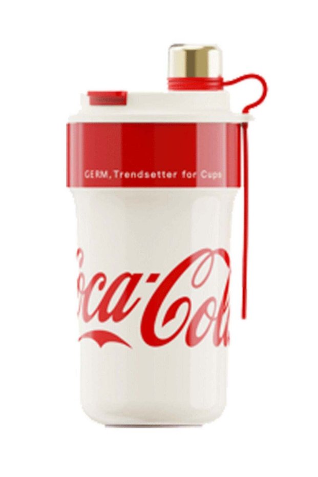 Coca-Cola Paipai Vacuum Tumbler 650ml – White | GERM Official Stainless Steel Insulated Bottle | BPA-Free | Hot & Cold Retention | Limited Licensed Edition