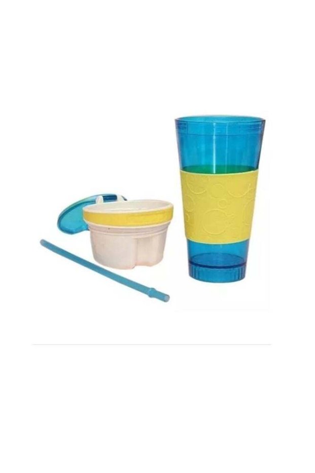 Snackeez Travel Snack & Drink Cup with Straw