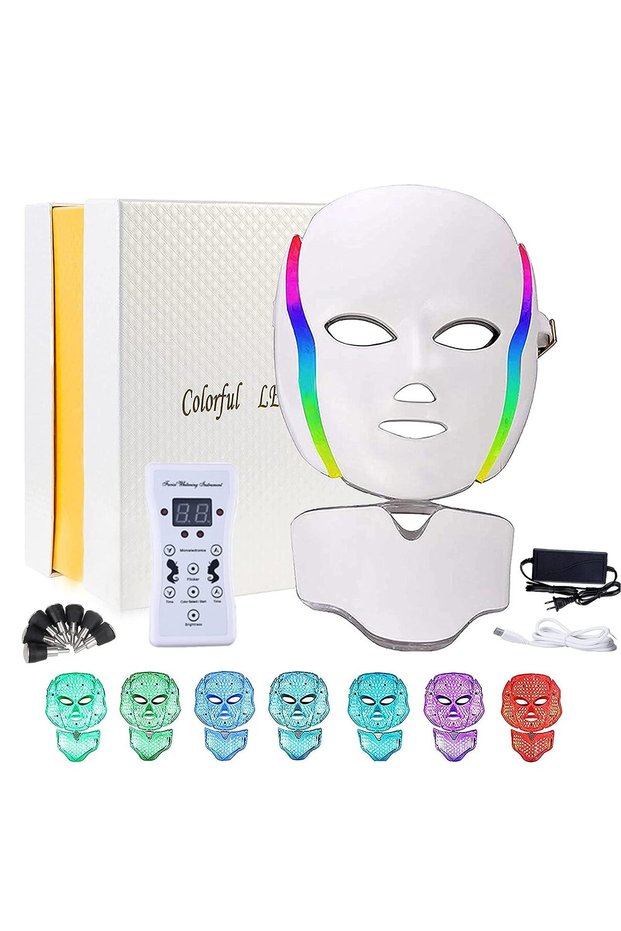7-Color LED Light Therapy Facial Mask – Skin Rejuvenation Device for Acne, Wrinkles & Anti-Aging