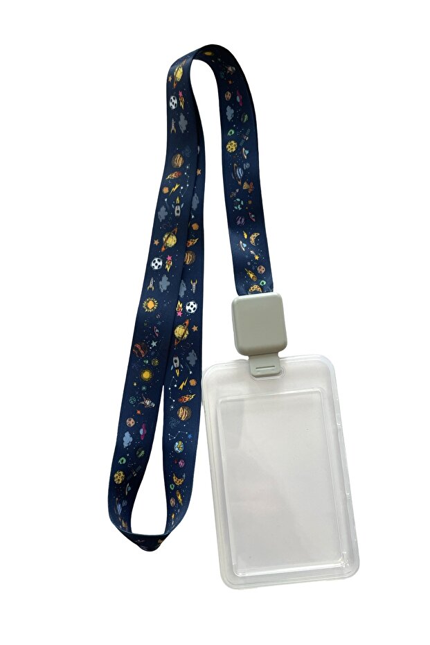 Yoyolu Space Galaxy Limited Neck Rope Premium Vertical Name Badge