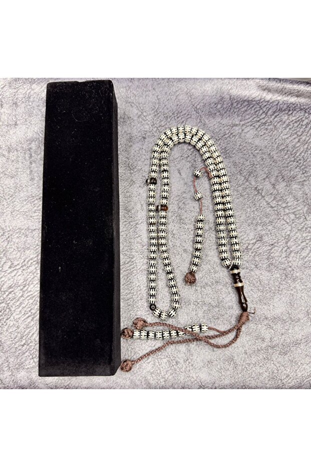 99-bead silver rosary - 2