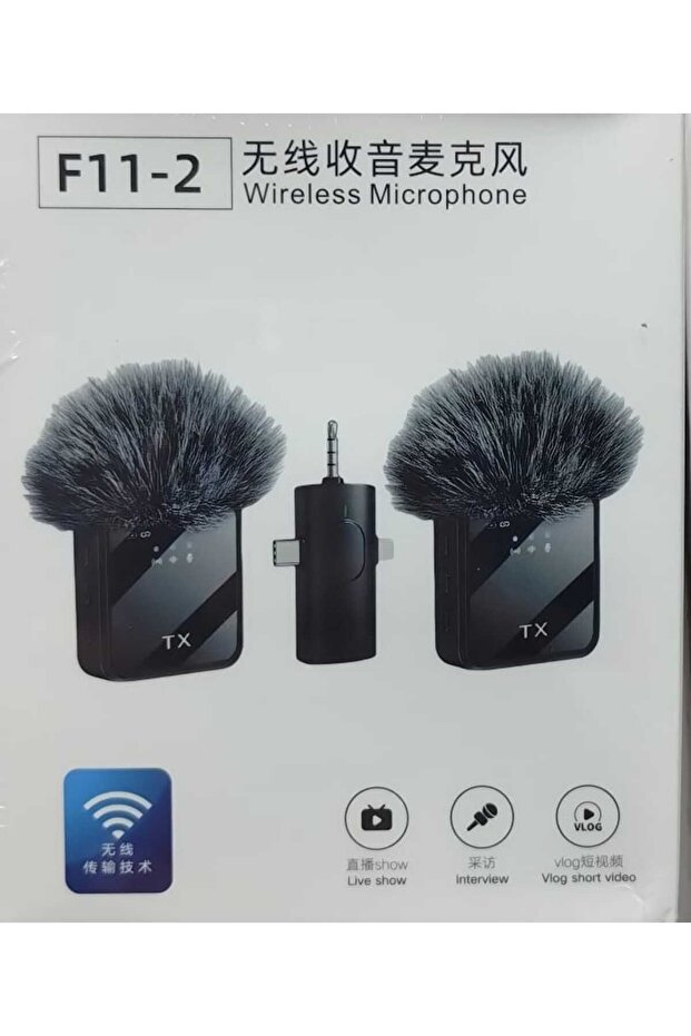 3-in-1 Wireless Lavalier Microphone for iOS and Android Devices with 3.5mm Jack for Recording Interviews and Videos - 5