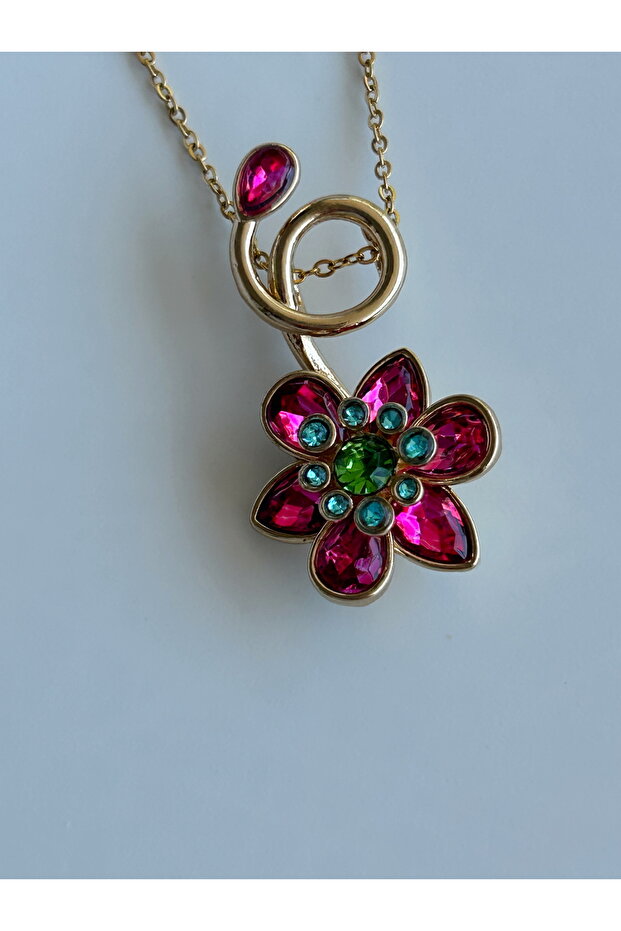 Pink Flower Necklace