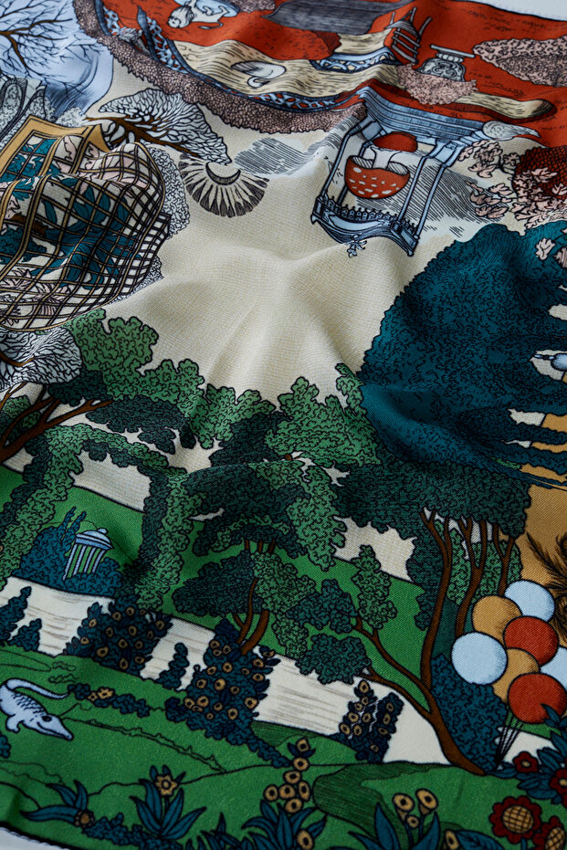 DESENLİ MODAL FULAR BABİL - 2