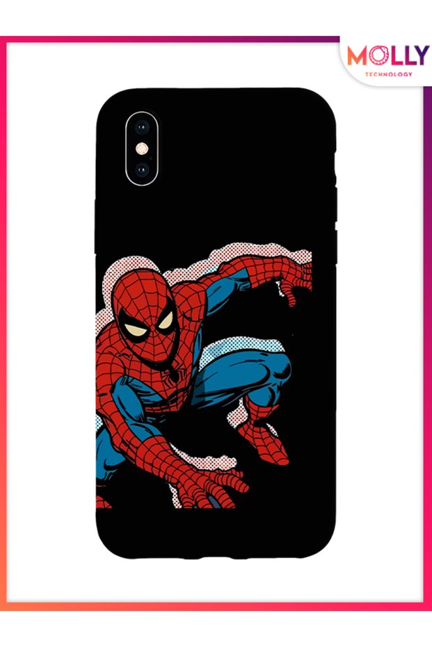 حافظة سيليكون سوداء جاهزة للقفز لهاتف iPhone XS