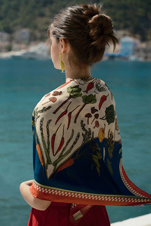 DESENLİ MODAL EŞARP VEGETABLE - 2