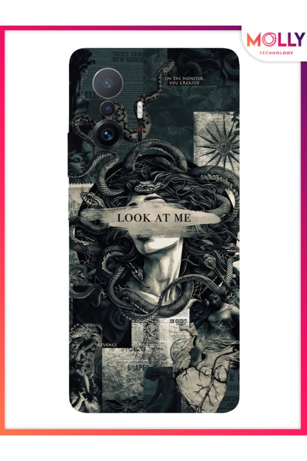 Black Medusa's Gaze Pattern Silicone Case for Xiaomi Mi 11t Pro