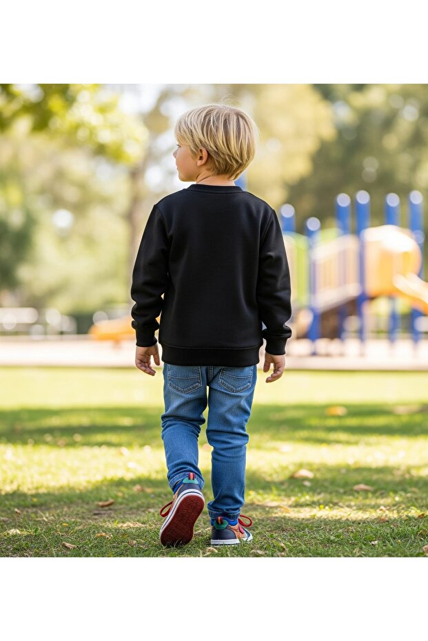 سويت شيرت للأولاد برقبة دائرية - 2