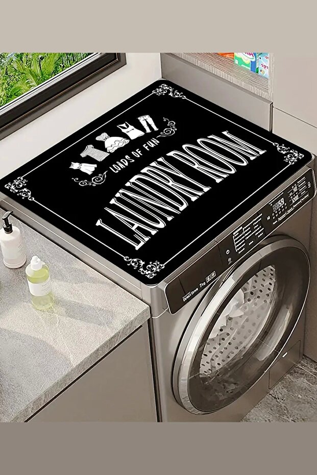 Washing Machine and Dryer Top Organizer Mat Cover Non-Slip Liquid-Proof 27Cmd250