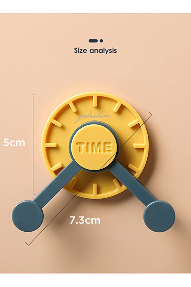 Multi Purpose Creative Clock Hook Dark Blue 5x7.3cm - 5