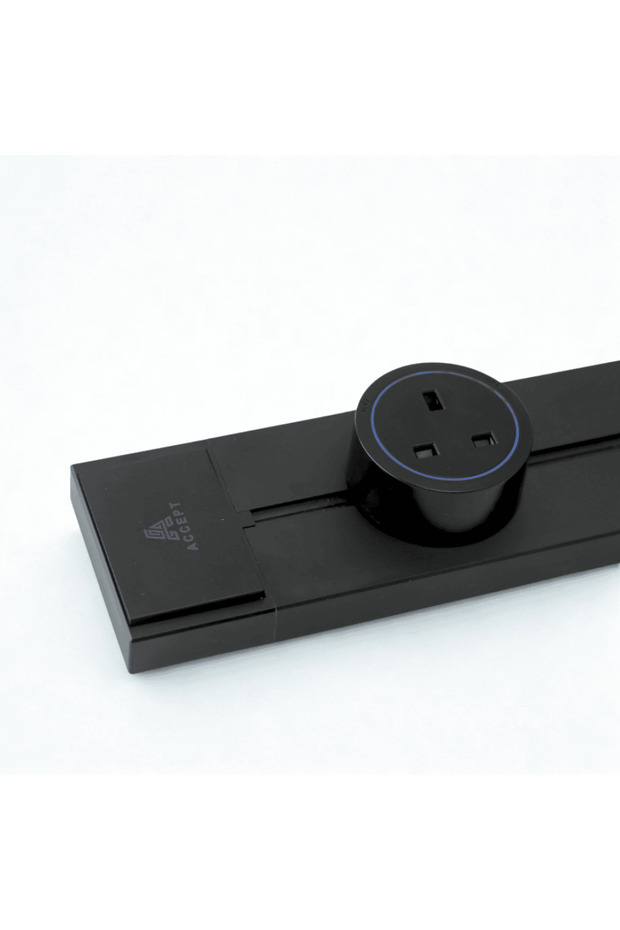 مجرى مسار كهربائي ( لطش ) بتصميم فريد مقاس 40 سم لون اسود - 3