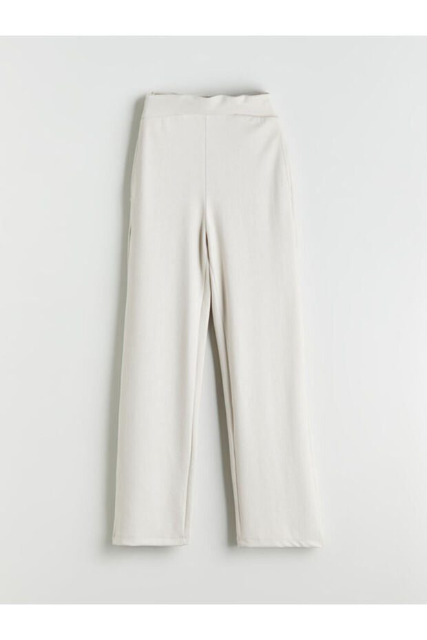 Gray Women's Sweatpants with Elastic Waist