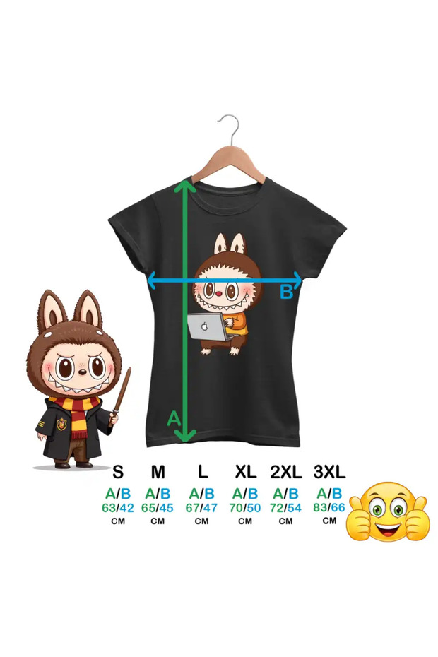 Дамска тениска Labubu Programmer - 4
