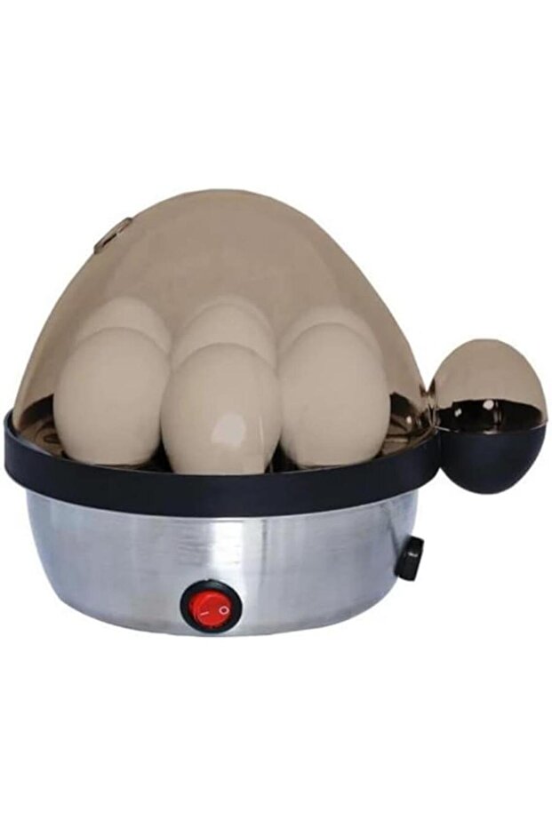 Electric Egg Boiler – 7-Egg Capacity, Auto Shut-Off, Soft/Medium/Hard Boil, 16 x 16 cm Compact Size