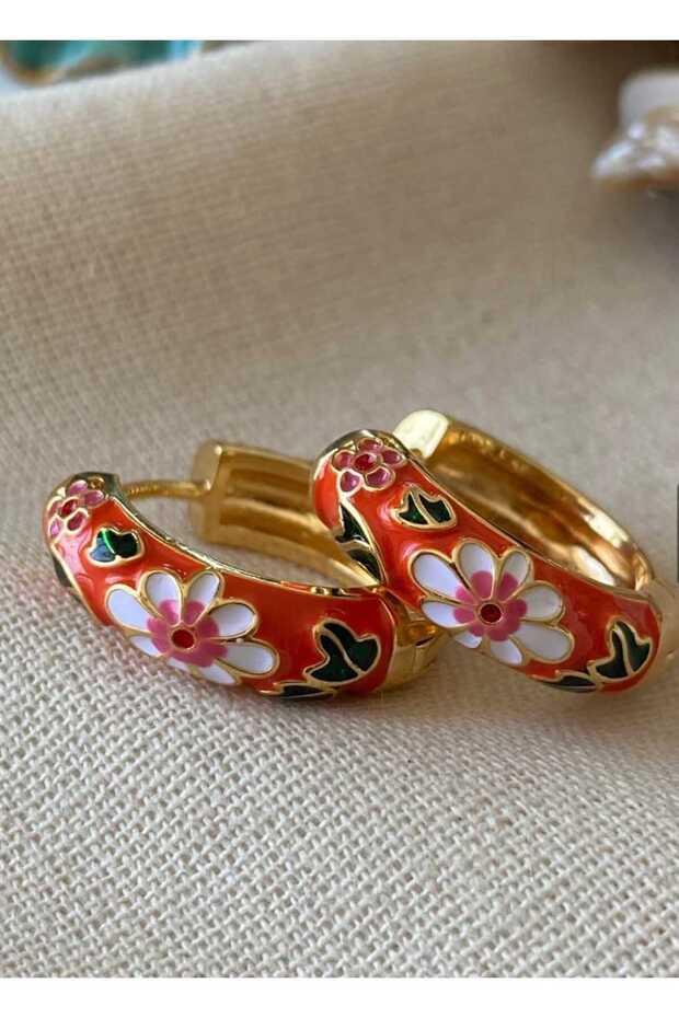 Çelik Mineli Halka Küpe - 1