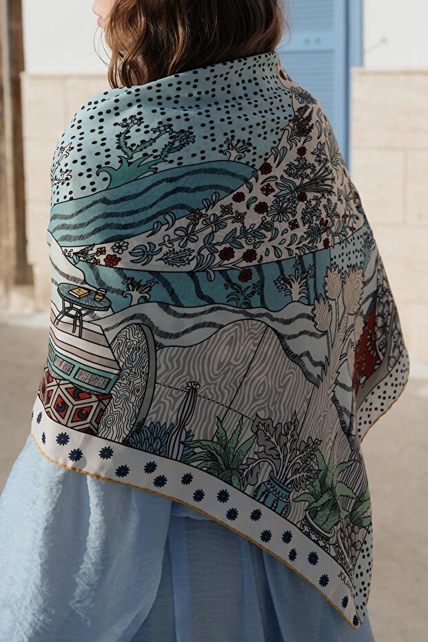 وشاح مودال منقوش هوميرا - 3