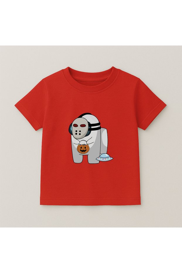 Among Us Crew Neck 100% Cotton Printed Short Sleeve Children's and Teenage T-Shirt