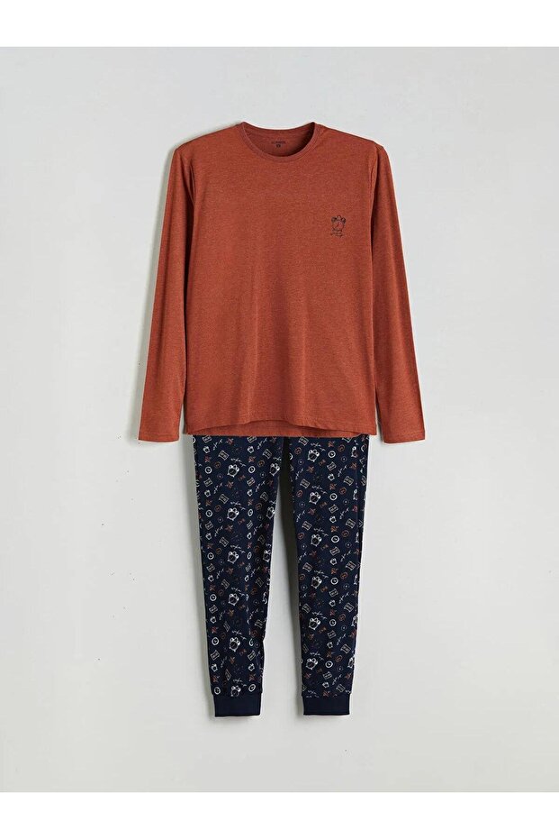 LC Standart Kalıp Erkek Pijama Takımı (W5) - 1
