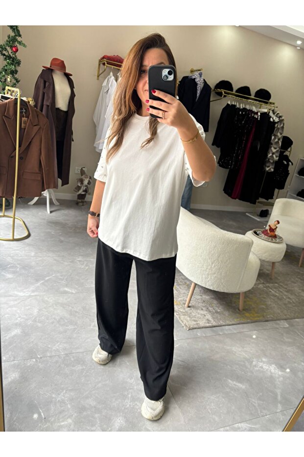 taşlı tişört - 2