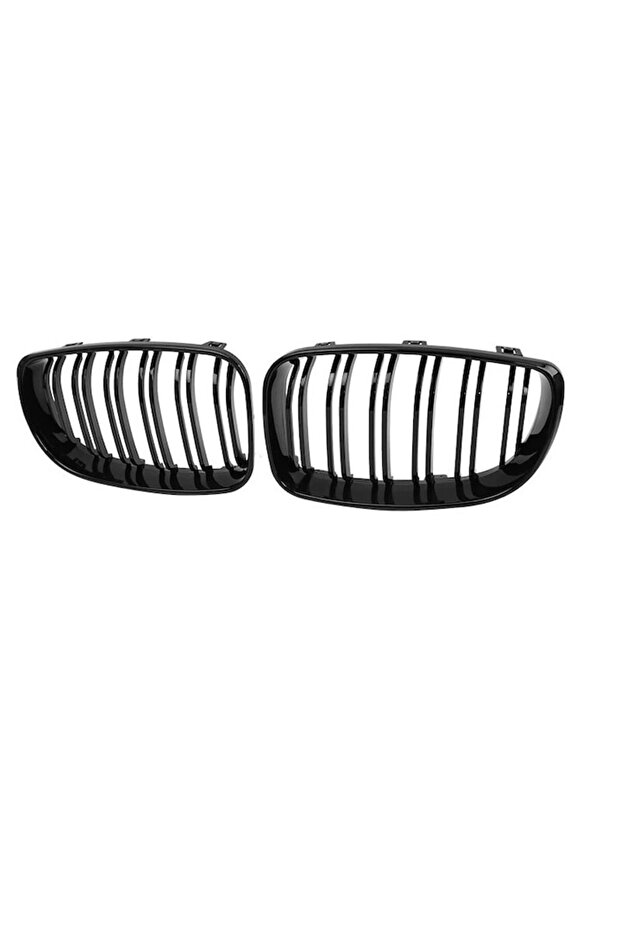 Double Grilles for BMW Facelift E81/E82/E87/E88 (2008–2011) – Gloss Black - 2