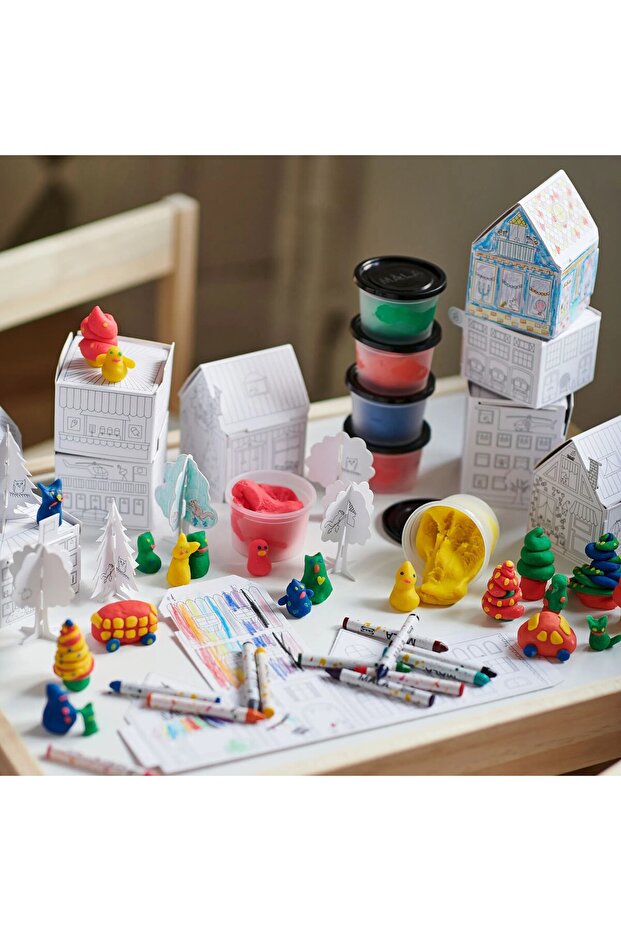 MÅLA Mum boya - çeşitli renkler - 12 adet - 5