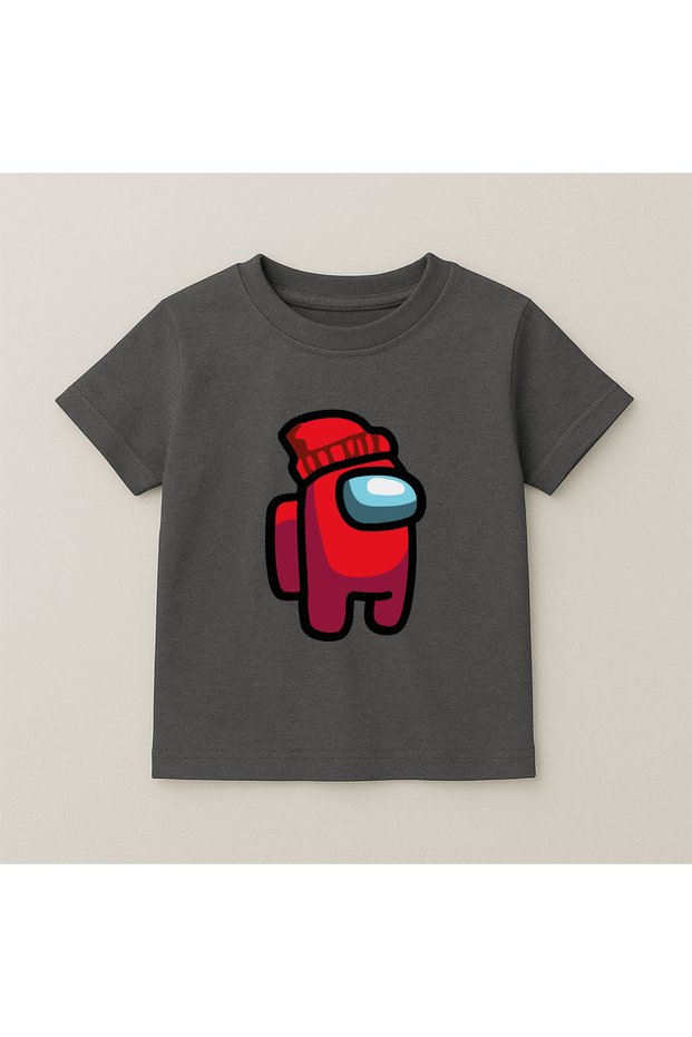 Among Us Crew Neck 100% Cotton Printed Short Sleeve Children's and Teenage T-Shirt