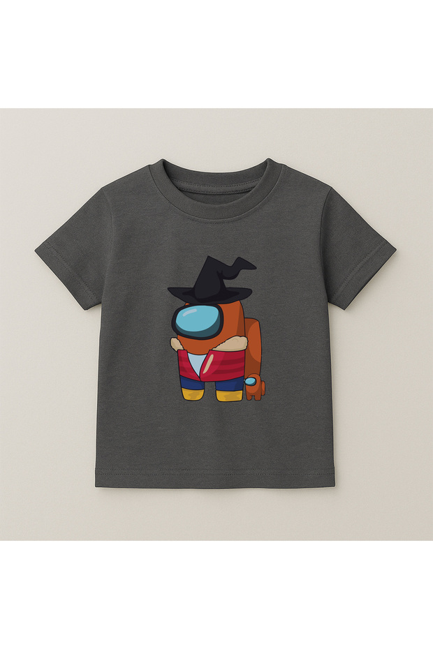 Among Us Crew Neck 100% Cotton Printed Short Sleeve Children's and Teenage T-Shirt