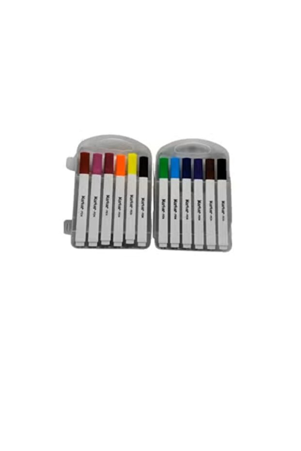 Water Based Marker Pens 12 Vibrant Colors for Art & Writing Multicolor Water Based Marker Pens
