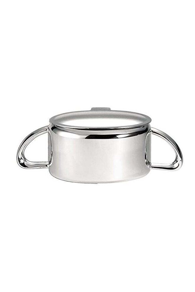 Sugar Bowl With Cover Silver 17cm