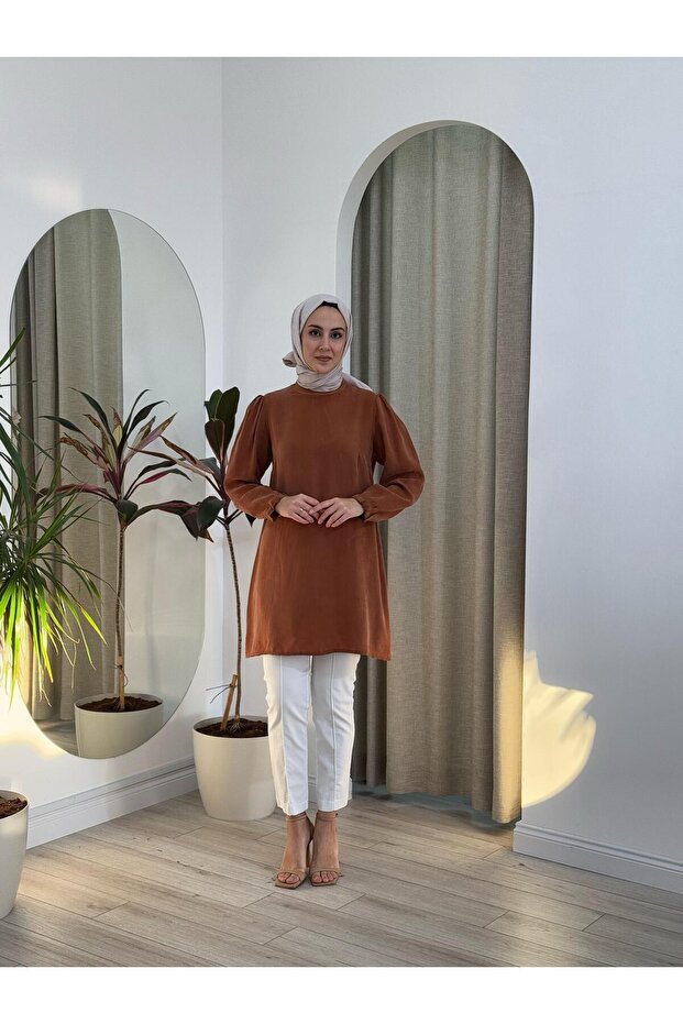 İpek Tunik Bakır 37025 - 1